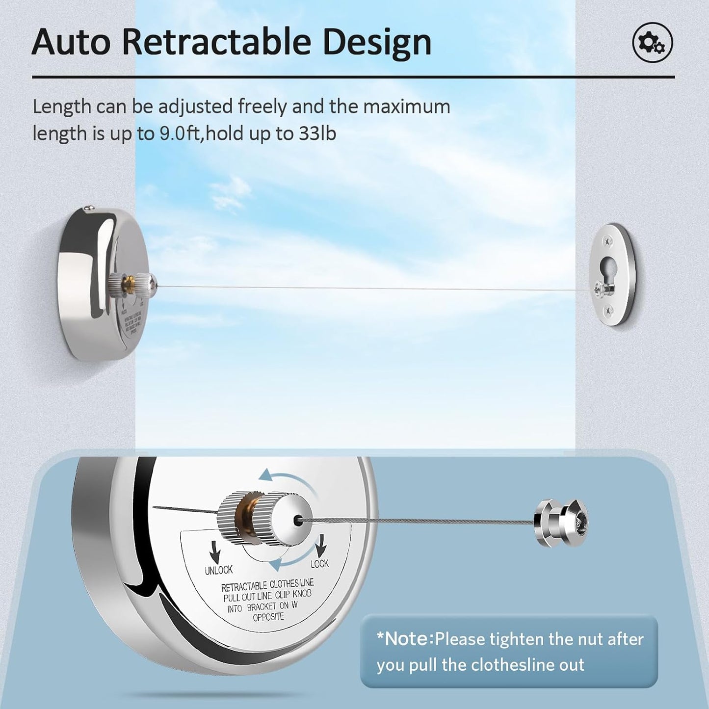 SmartSpace Retractable Clothesline