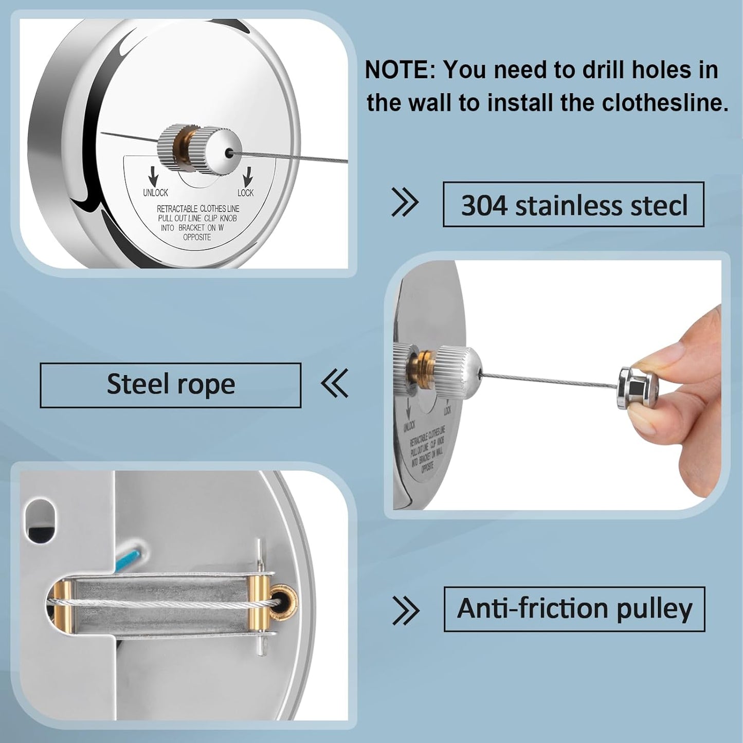 SmartSpace Retractable Clothesline